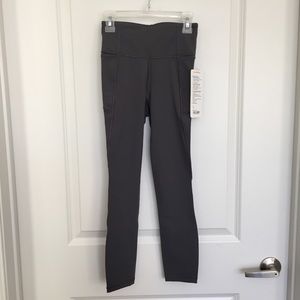 Lululemon Final Lap Crop 23" Dark Carbon Tights